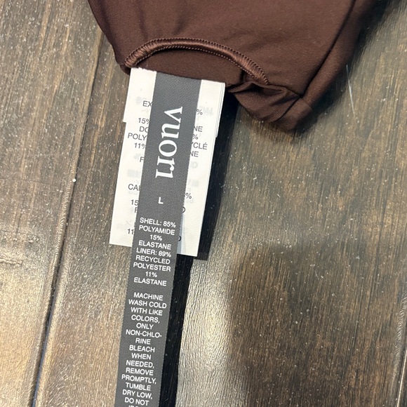 Vuori Evolve Lunar Brown Racerback Sports Bra Size Large NWOT - Picture 5 of 5
